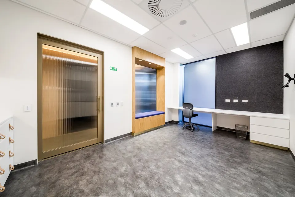 Quiet consultation space for discussing missing or failing teeth
