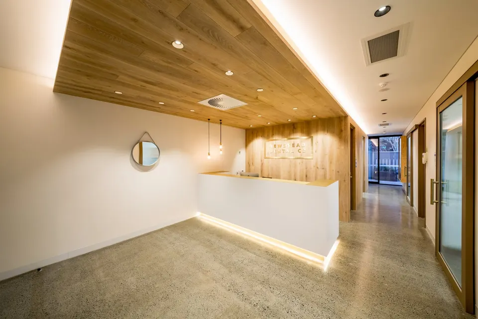 Reception hallway at Newstead Dental Co