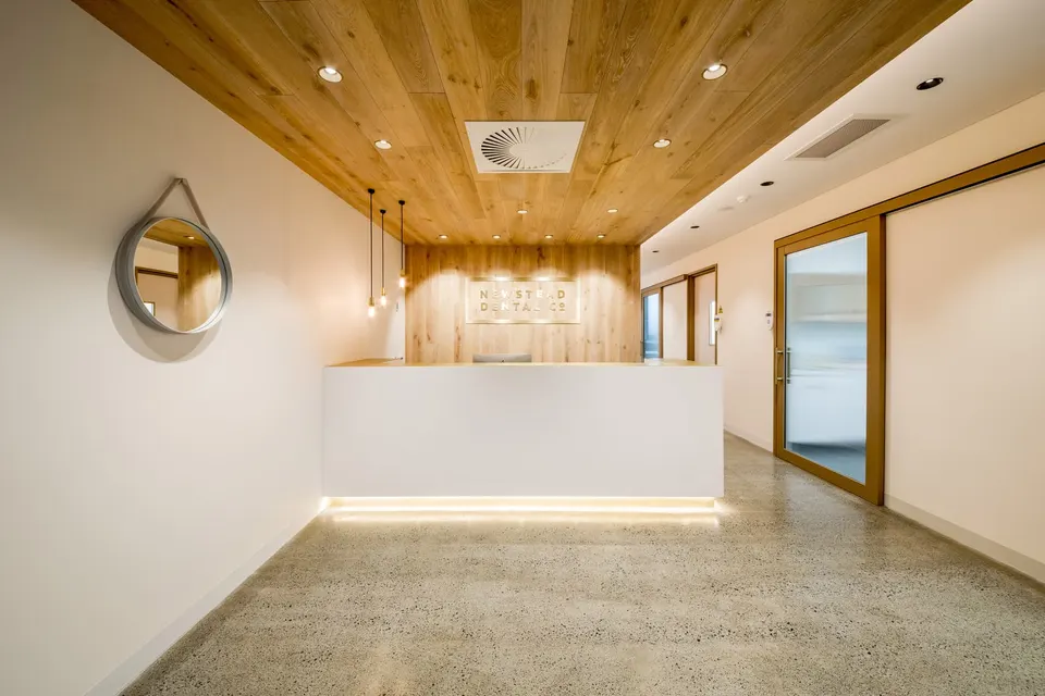 Reception area at Newstead Dental Co