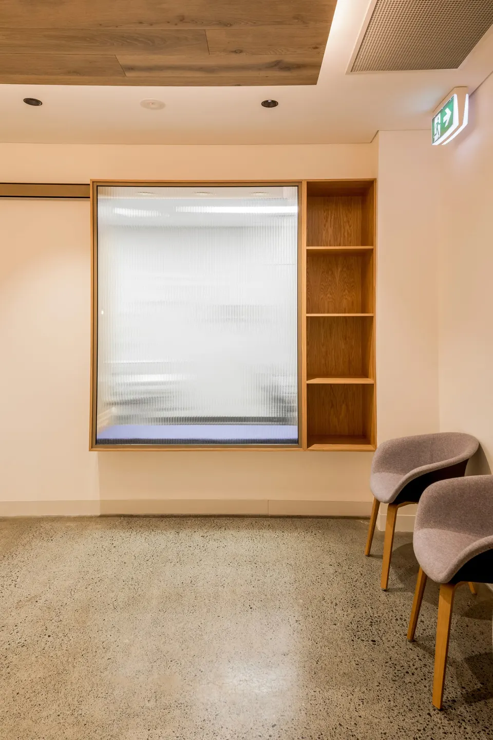 Quiet waiting nook at Newstead Dental Co